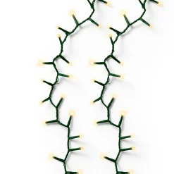 Guirlande lumineuse 11 m 500 LED câble vert Luxe Blanc chaud Champagne
