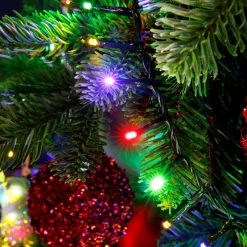 Guirlande lumineuse 22,50 m 1000 LED câble vert Luxe Multicouleur