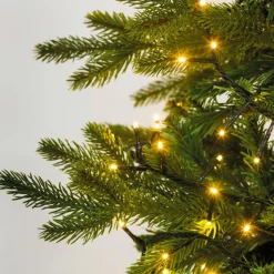 Guirlande lumineuse 6 m 480 Micro LED câble noir Luxe Blanc chaud