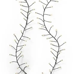 Guirlande lumineuse 6 m 480 Micro LED câble noir Luxe Blanc chaud