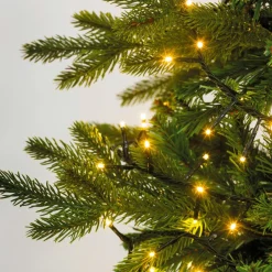 Guirlande lumineuse 12 m 960 Micro LED câble noir Luxe Blanc chaud