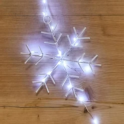 Guirlande lumineuse 2,25 m 160 micro LED Cristaux de neige Blanc froid