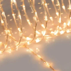 Guirlande lumineuse 24 m 800 Micro LED câble transparent Extra Blanc chaud