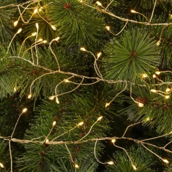 Guirlande lumineuse 12 m 960 Micro LED câble argent Luxe Blanc chaud