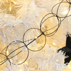 Guirlande lumineuse à piles 20 LED (1,9 m) Anneaux Blanc chaud