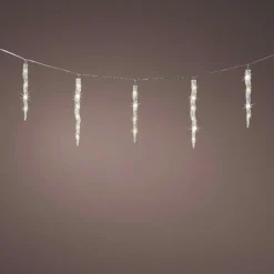 Guirlande lumineuse connectable 3,60 m 60 LED Glaçons effet Flash Blanc chaud