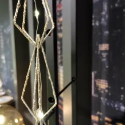 Guirlande lumineuse déco à piles 1,9 m Diamanti Blanc chaud