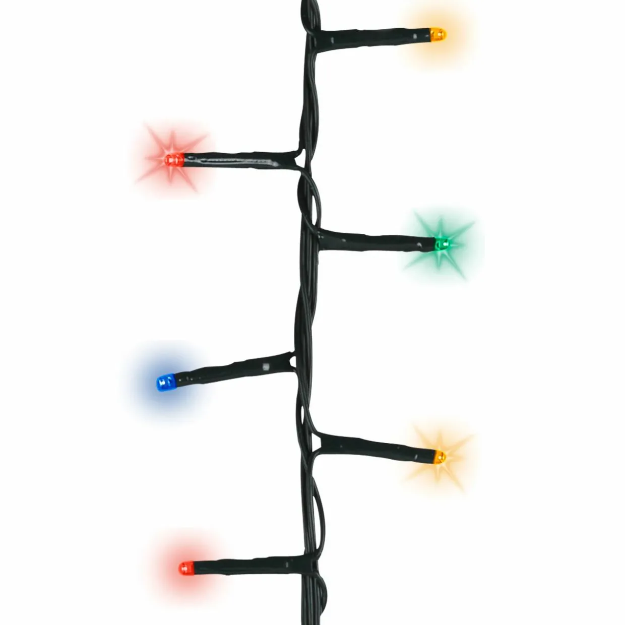 Guirlande lumineuse raccordable 11 m 500 LED câble vert Compact Multicolore