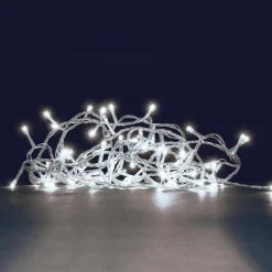 Guirlande lumineuse réalité augmentée 12 m 200 LED câble transparent Blanc froid