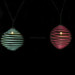 Guirlande lumineuse solaire 2,7 m 10 LED Rainbow Multicolore