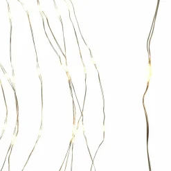 Guirlande rideau pour sapin H1,80 m 408 Micro LED câble argent Blanc chaud