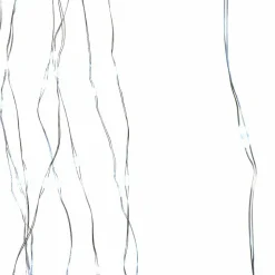 Guirlande rideau pour sapin H2,40 m 832 Micro LED câble argent Blanc froid