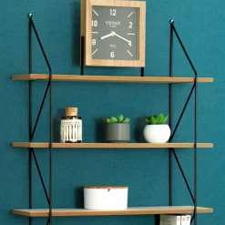 Horloge à poser en bois (H23 cm) Silence Vintage