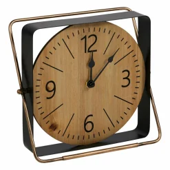 Horloge à poser en métal (H25 cm) Galway Noir