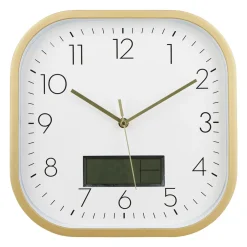 Horloge murale digitale plastique (30 cm) Timy Or