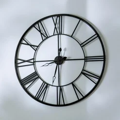 Horloge murale en métal (D36,5 cm) Dali Noir