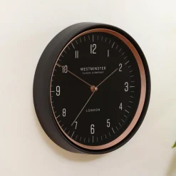 Horloge murale en métal (D29 cm) Sven Noir