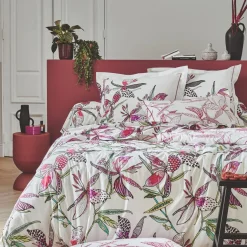 Housse de couette coton (260 x 240 cm) Pénélope Rose