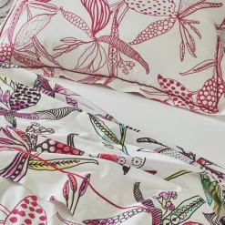 Housse de couette coton (260 x 240 cm) Pénélope Rose