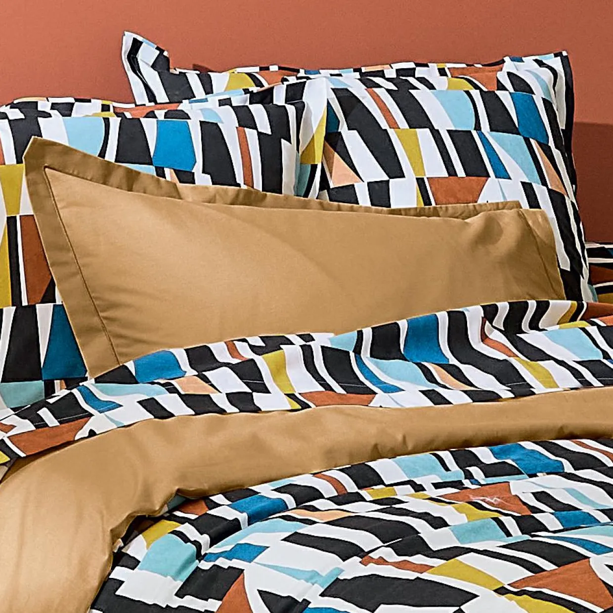 Housse de couette coton (140 x 200 cm) Pietro Multicolore