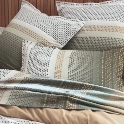 Housse de couette coton (260 x 240 cm) Niagara Vert kaki