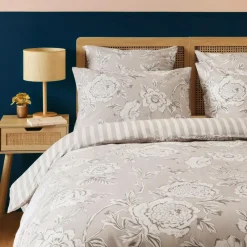 Housse de couette coton (260 x 240 cm) Lara Beige