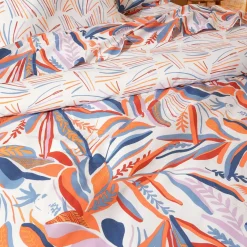 Housse de couette coton (260 x 240 cm) Perroquet Salsa Multicolore