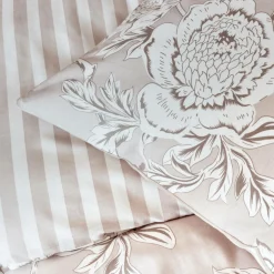 Housse de couette coton (200 x 200 cm) Lara Beige