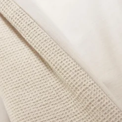 Housse de couette coton nid d'abeille (200 x 200 cm) Eva Beige