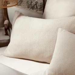 Housse de couette coton nid d'abeille (280 x 240 cm) Eva Beige