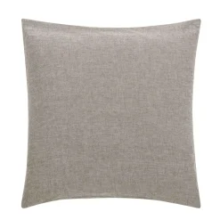 Housse de couette et deux taies d'oreiller coton (240 x 220 cm) Meline Gris anthracite