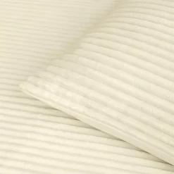 Housse de couette et deux taies d'oreiller flanelle (240 x 220 cm) Veloutea Beige