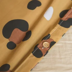 Housse de couette et deux taies enfant coton (240 x 220 cm) Lola Caramel