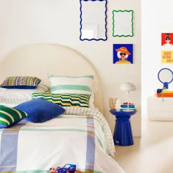 Housse de couette et deux taies coton (240 x 220 cm) Ritchi Multicolore