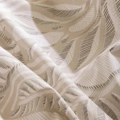 Housse de couette et deux taies coton (260 x 240 cm) Nalh Beige