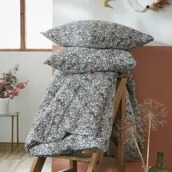 Housse de couette et deux taies coton (200 x 200 cm) Malia Multicolore