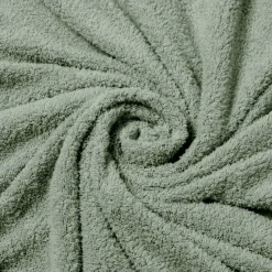 Housse de couette et deux taies d'oreiller bouclette (240 x 220 cm) Helena Vert cédre