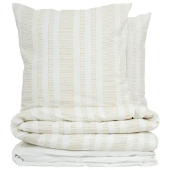 Housse de couette et deux taies coton (240 x 220 cm) Dobby Terracotta