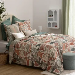 Housse de couette et deux taies coton (240 x 220 cm) Alvaro Multicolore