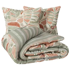 Housse de couette et deux taies coton (240 x 220 cm) Alvaro Multicolore