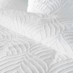 Housse de couette et une taie d'oreiller microfibre (140 x 200 cm) Heltie Blanc