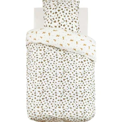 Housse de couette et une taie enfant coton (140 x 200 cm) Léopard Multicolore