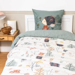 Housse de couette et une taie enfant coton (140 x 200 cm) Polisson Multicolore