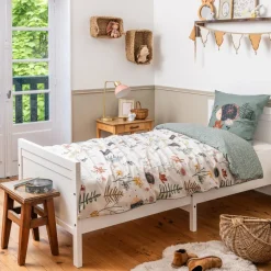 Housse de couette et une taie enfant coton (140 x 200 cm) Polisson Multicolore