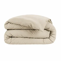 Housse de couette flanelle de coton (260 x 240 cm) Nina Beige