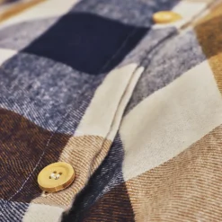 Housse de couette flanelle de coton (280 x 240 cm) Nina carreaux Multicolore