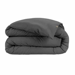 Housse de couette flanelle de coton (140 x 200 cm) Nina Gris anthracite