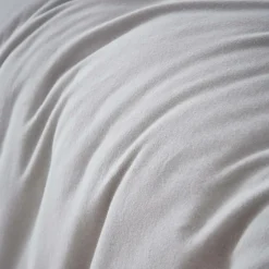 Housse de couette flanelle de coton (200 x 200 cm) Nina Gris clair