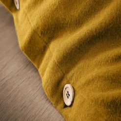 Housse de couette flanelle de coton (200 x 200 cm) Nina Jaune ocre