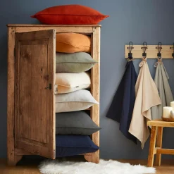 Housse de couette flanelle de coton (140 x 200 cm) Nina Terracotta